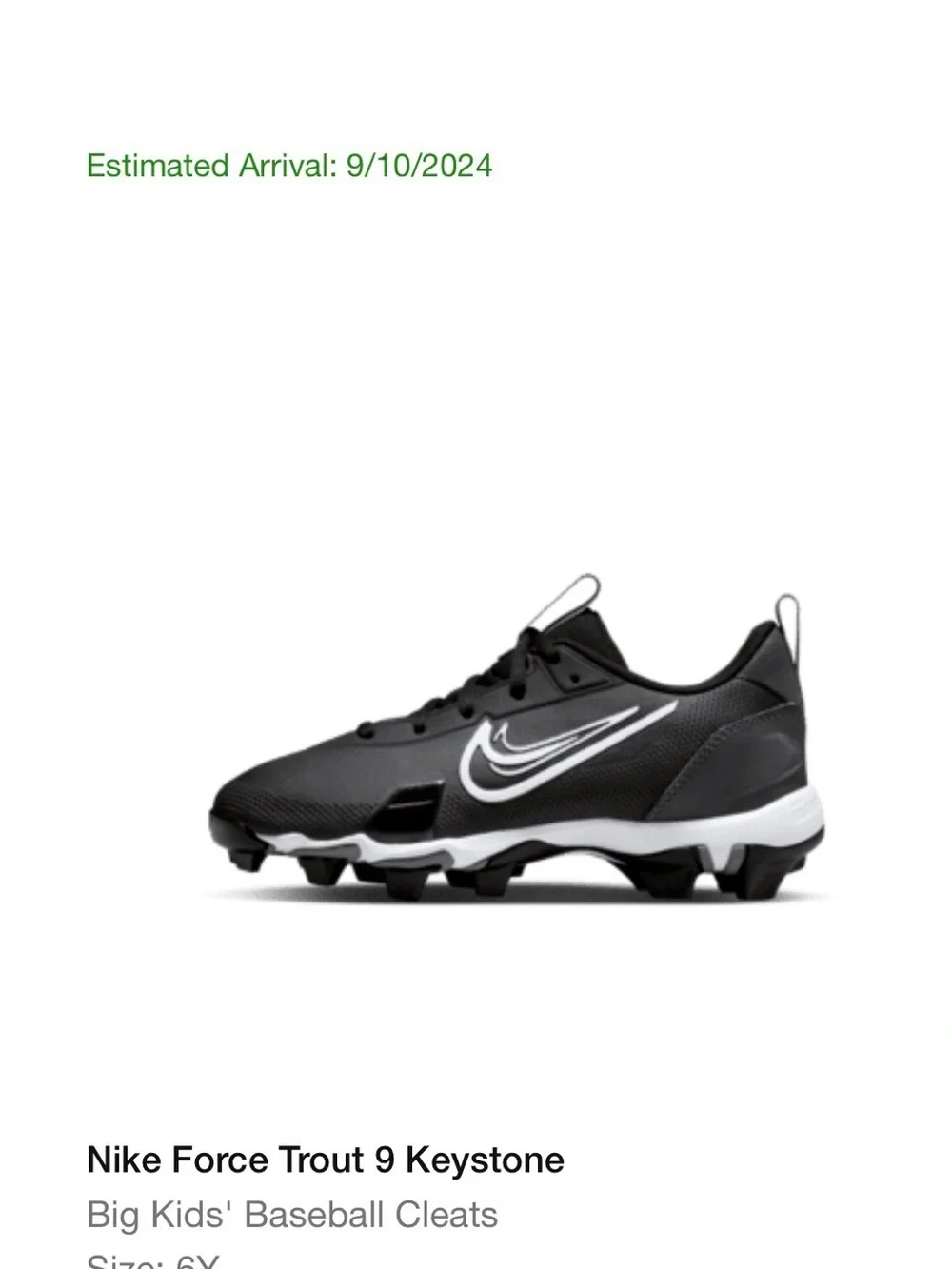 Nike Men’s Black Athletic Trainers with White Swoosh